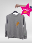 Super Glitzer Sweater mit Eichenblatt 128/134
